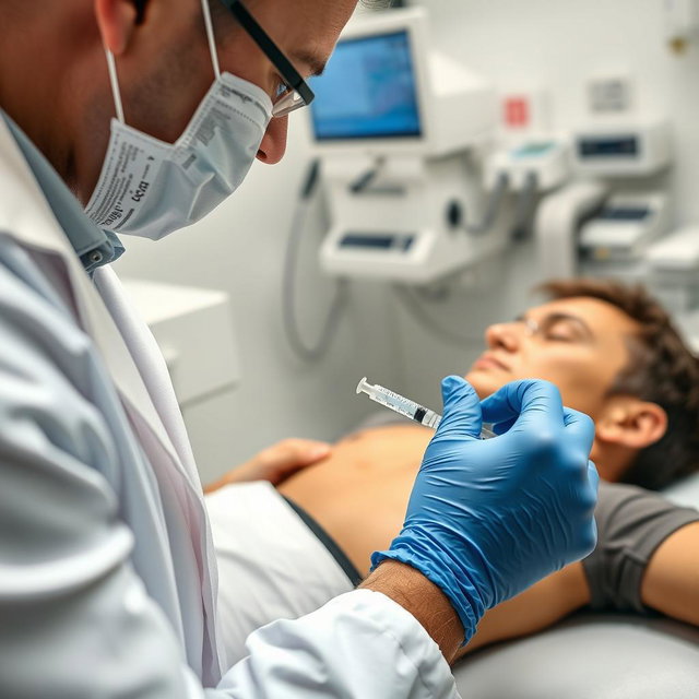 Close-Up: Critical Medical Injection Procedure