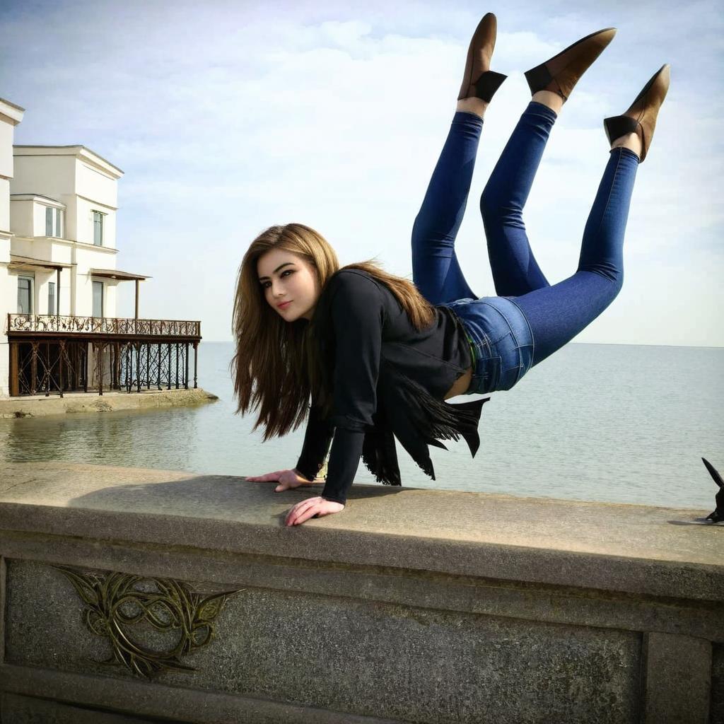 Defy Gravity: Handstand by the Sea