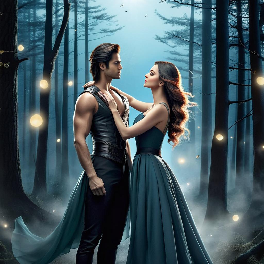Enchanting Moonlit Prom Night in the Forest