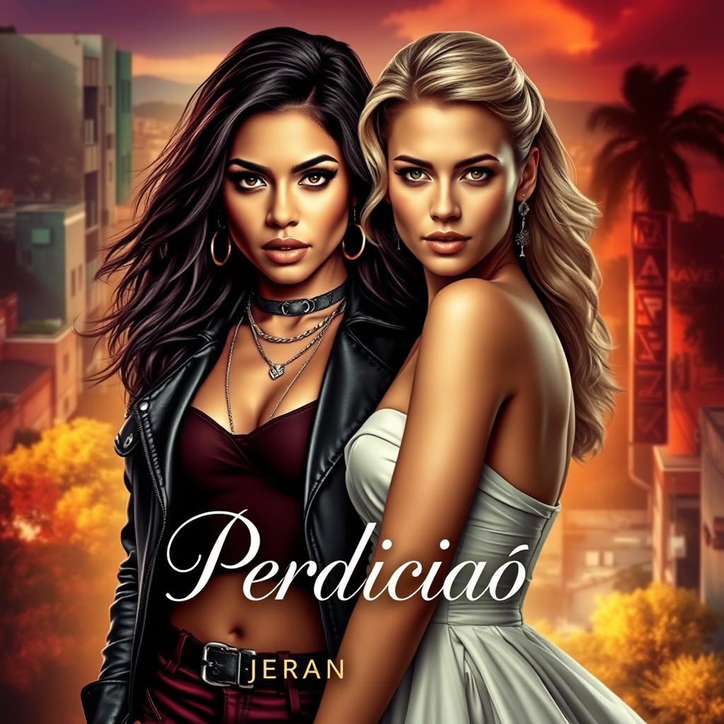 A book cover for a sapphic novel titled 'Perdição'
