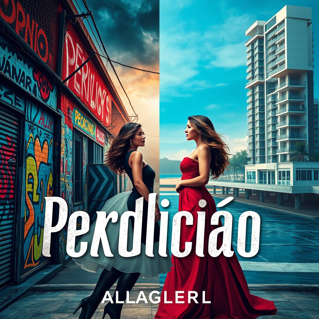 A book cover for a sapphic novel titled 'Perdição'