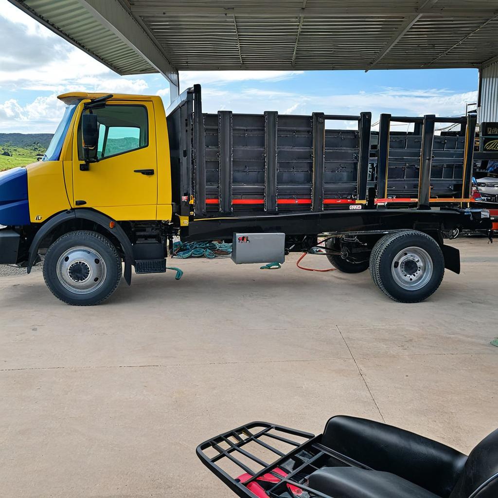 Versatile Yellow Truck: Customizable Flatbed Color Options