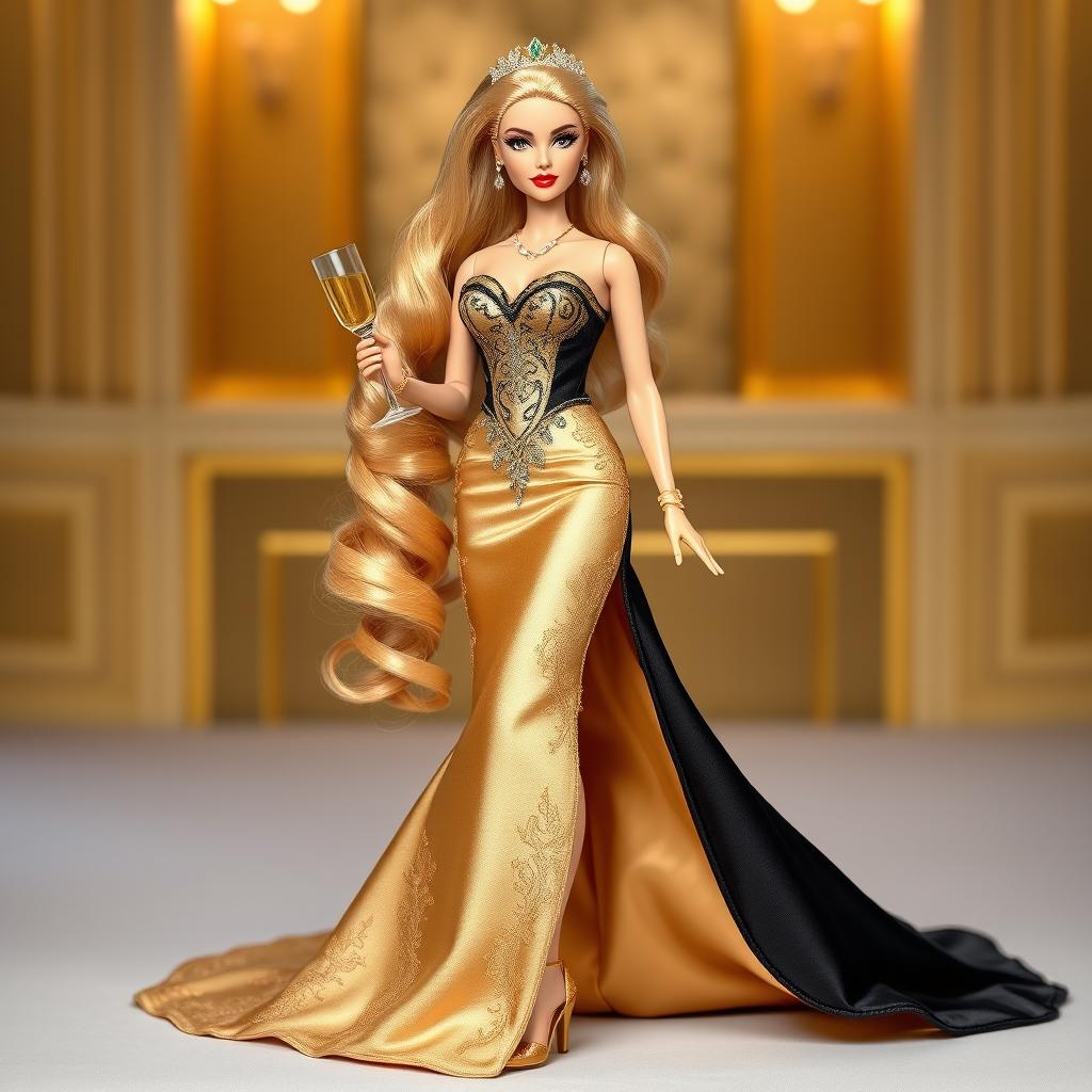 A glamorous Barbie ICM personifying luxury and ambition