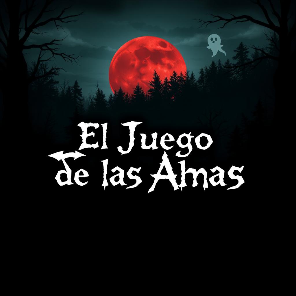 A poster for an anime horror series titled 'El Juego de las Almas'
