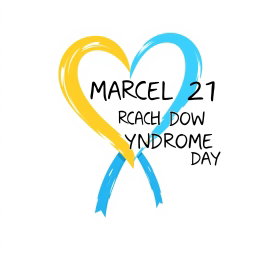 A logo design suitable for printing on a t-shirt featuring a heart-shaped ribbon with ribbon tails emerging from the bottom