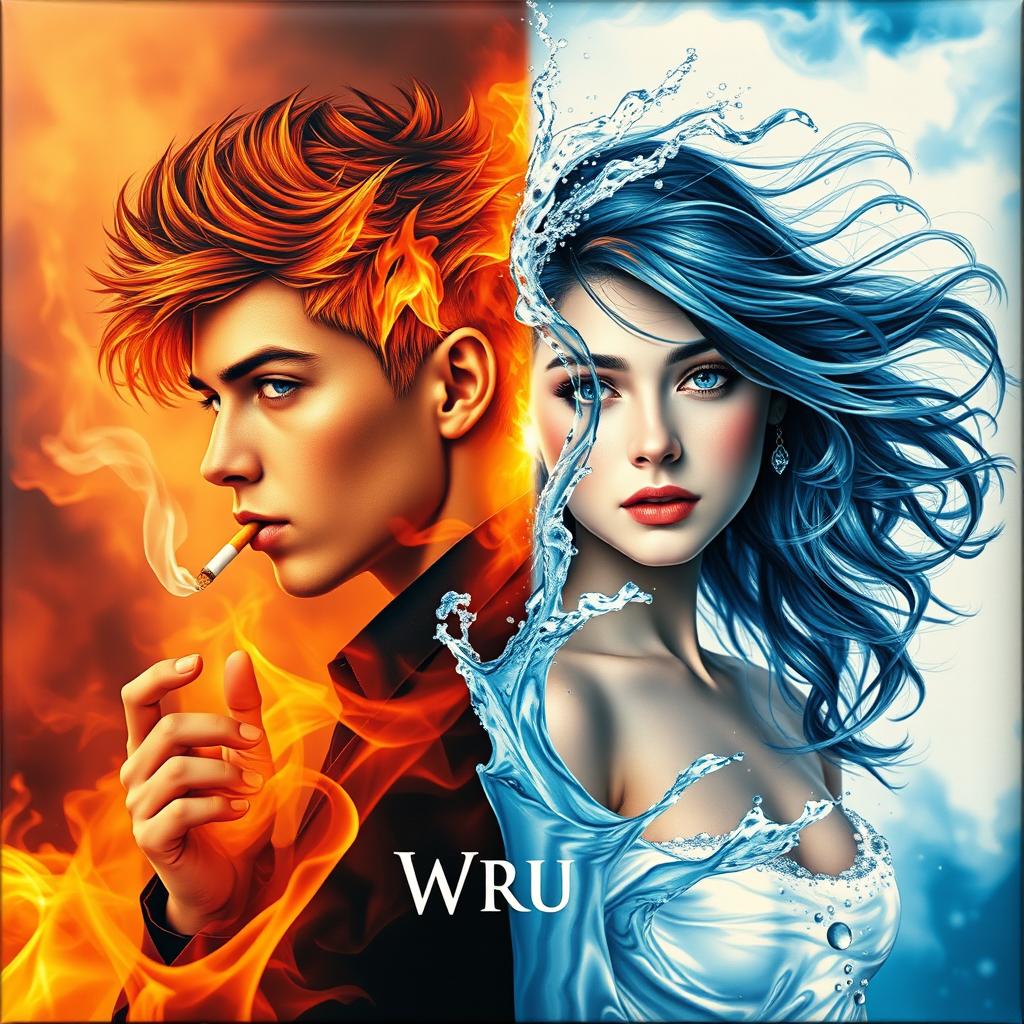 An album cover featuring a striking visual concept