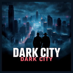 A striking movie poster for a film titled 'Dark City'