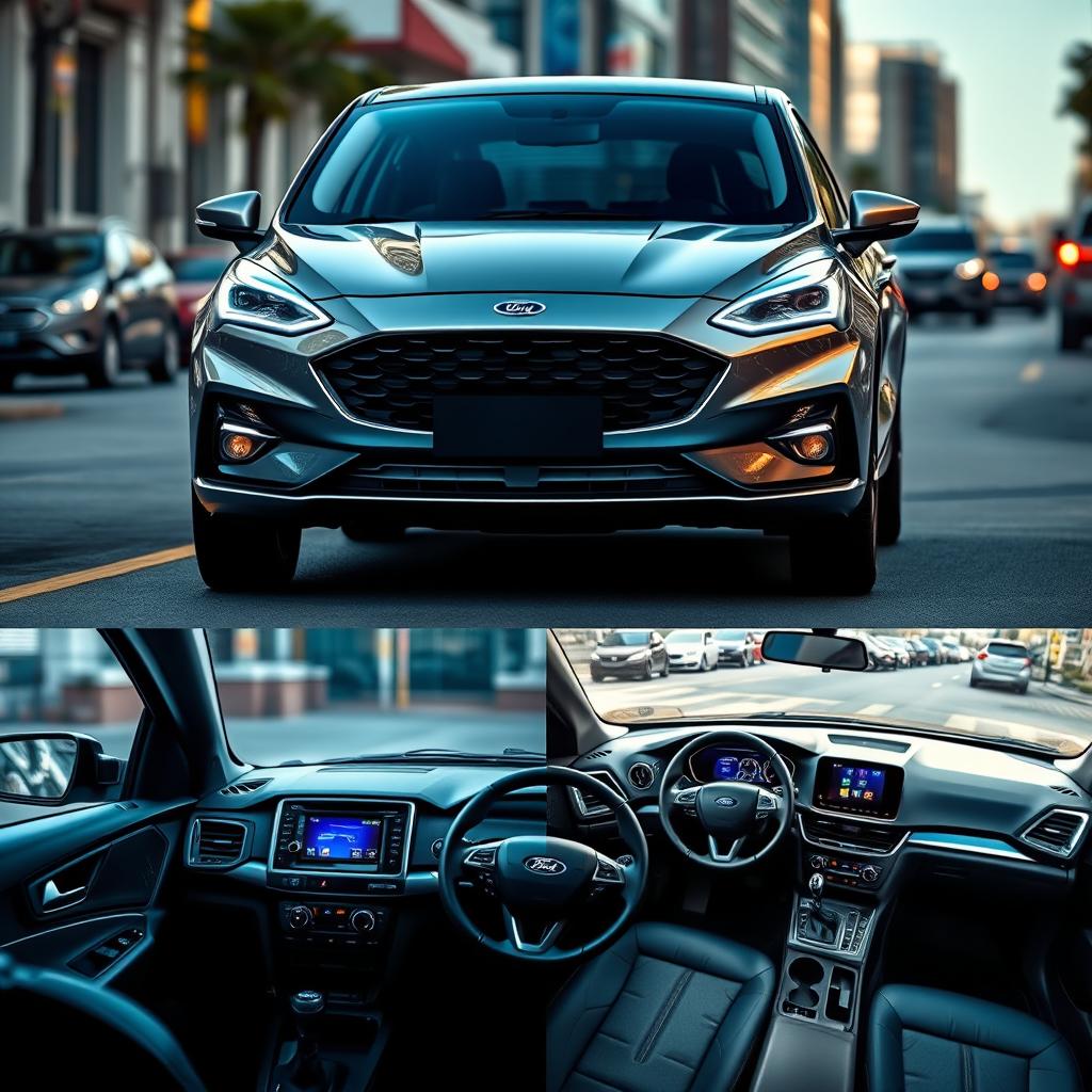 A new Ford Escort featuring a sleek and modern design