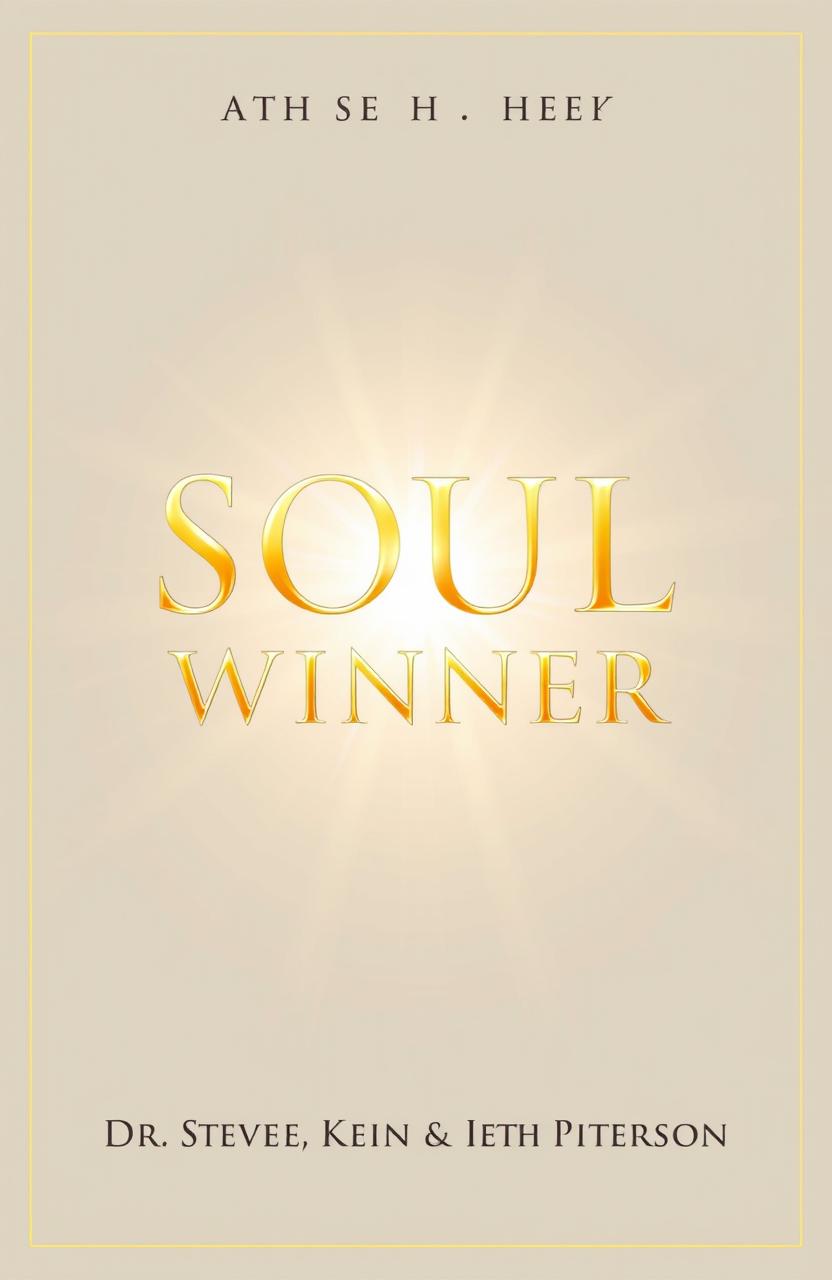 An inspirational and attention-grabbing book cover design for 'Soul Winner' authored by Dr