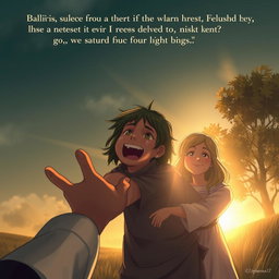 A deeply emotional scene illustrating the heart-wrenching experience of losing a beloved person and witnessing their miraculous return to life four days later