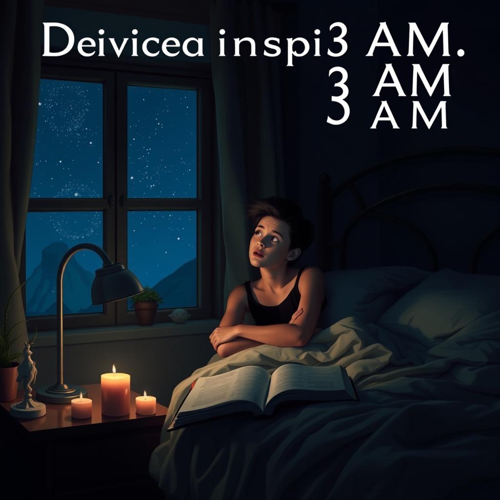 An intriguing scene that illustrates the concept of divine inspiration occurring at 3 AM