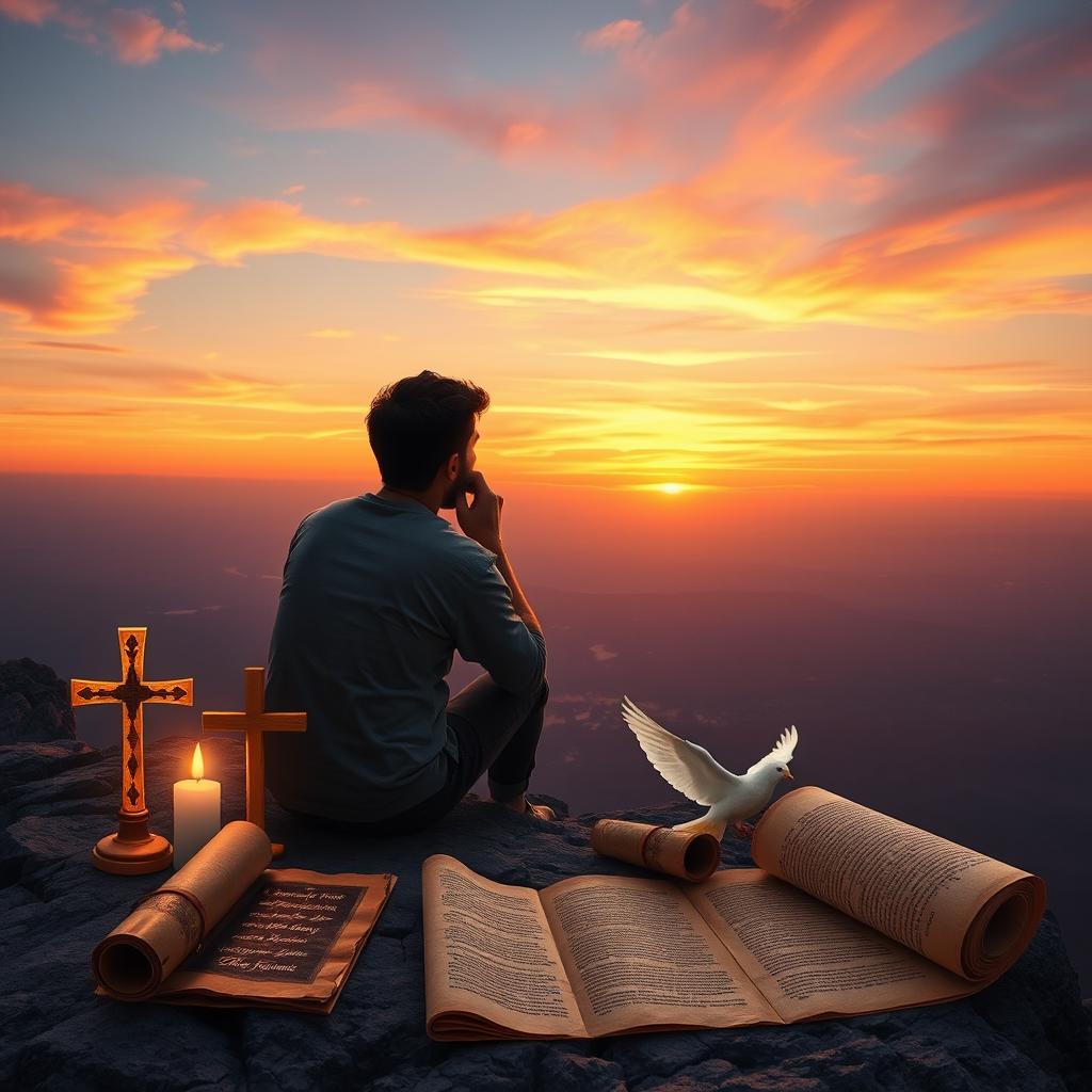 A contemplative scene inviting viewers to ponder the themes of mystery and divine purpose