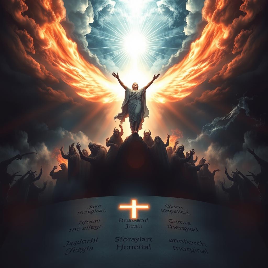 A powerful and evocative image illustrating the concept of a name with profound power that makes the very forces of hell tremble