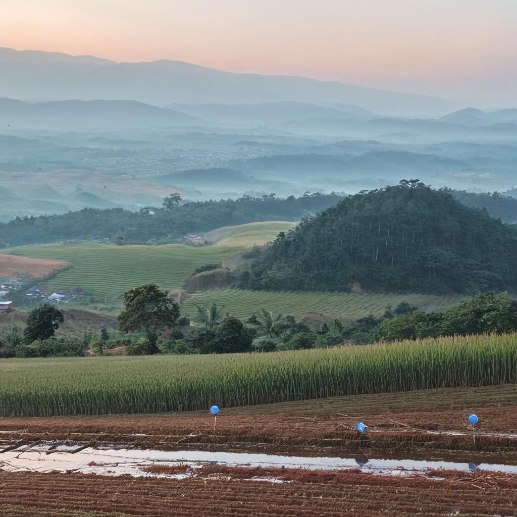 Tranquil Rice Fields: Embrace Nature's Serenity