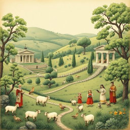 An intricate and nostalgic cover design that embodies the essence of Arcadismo