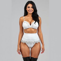 A realistic image of a woman’s body from head to toe