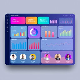 Sleek Client Account Dashboard Interface