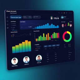 Sleek Client Account Dashboard Interface