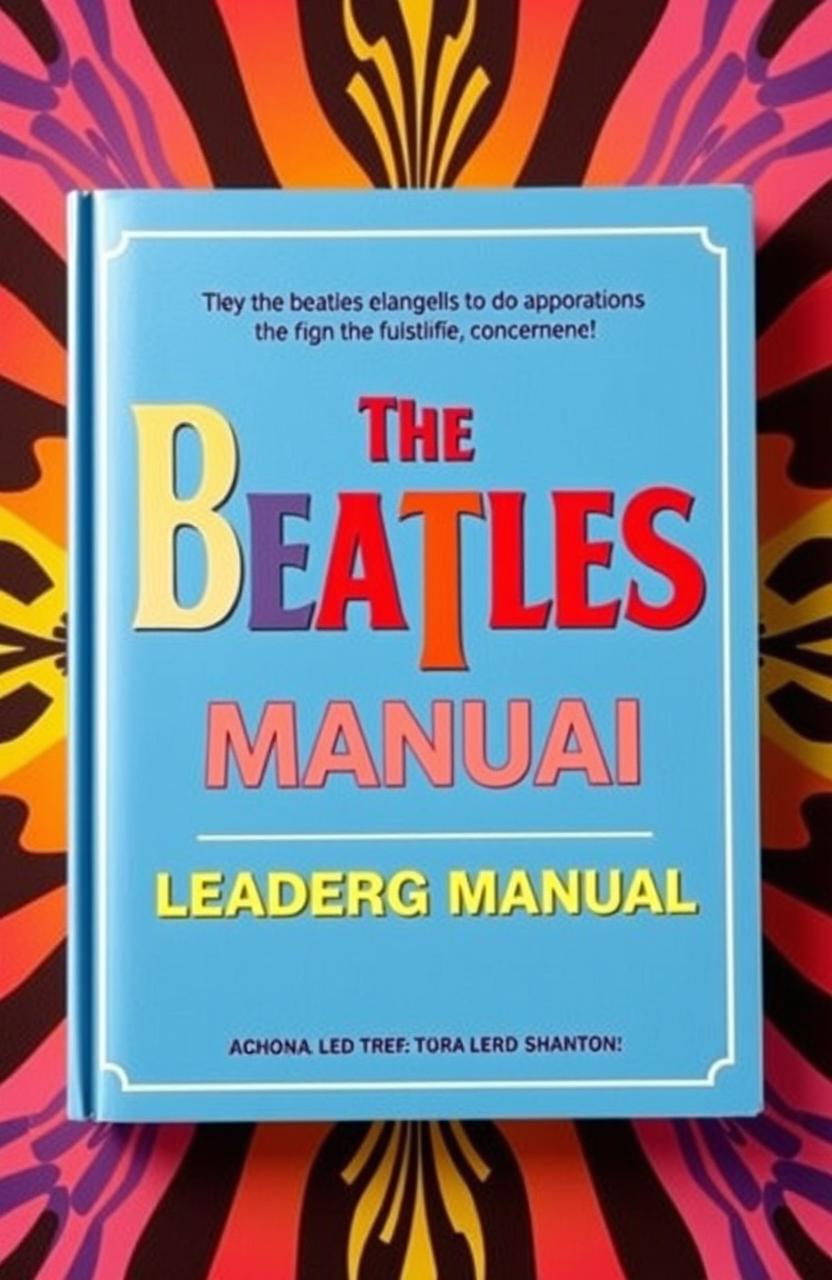 A visually striking leadership manual cover that combines a traditional and modern design aesthetic