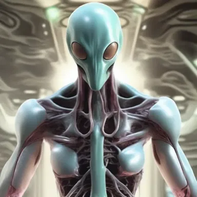 In the science fiction novel, the scientist used advanced technology to anatomize alien life forms.