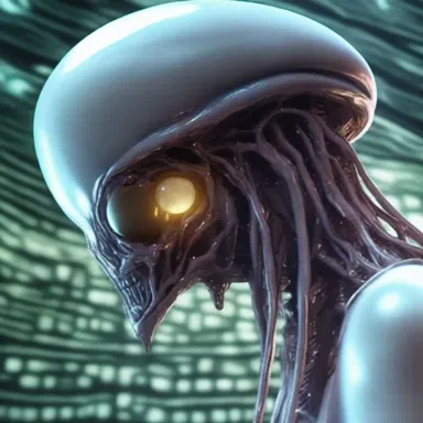 In the science fiction novel, the scientist used advanced technology to anatomize alien life forms.