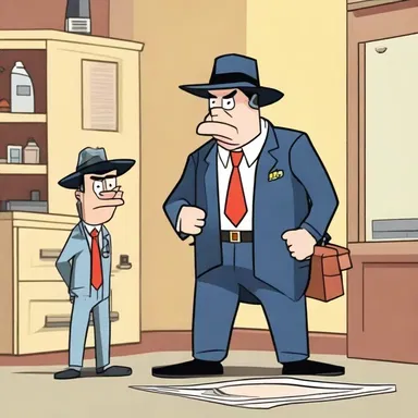 In the cartoon episode, the clever detective anatomized the crime scene to solve the mystery.