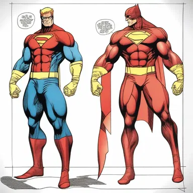 The comic book artist took great care to anatomize the superhero's costume, ensuring every detail was perfect.