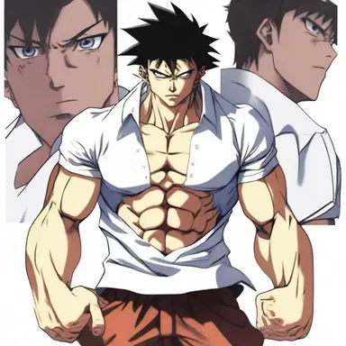 In the anime series, the protagonist's special power allows him to anatomize his opponents' weaknesses.