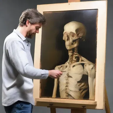 The art historian carefully anatomized the painting to analyze the techniques used by the artist.