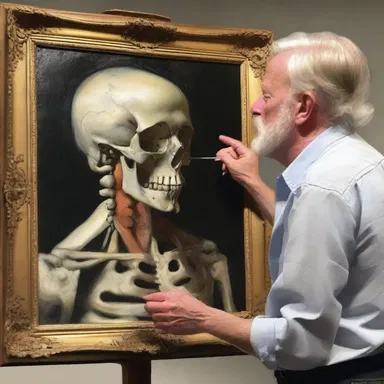 The art historian carefully anatomized the painting to analyze the techniques used by the artist.