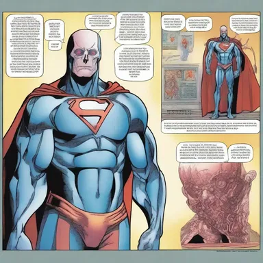 In the comic book, the superhero uses his x-ray vision to anatomize the villain's intentions.