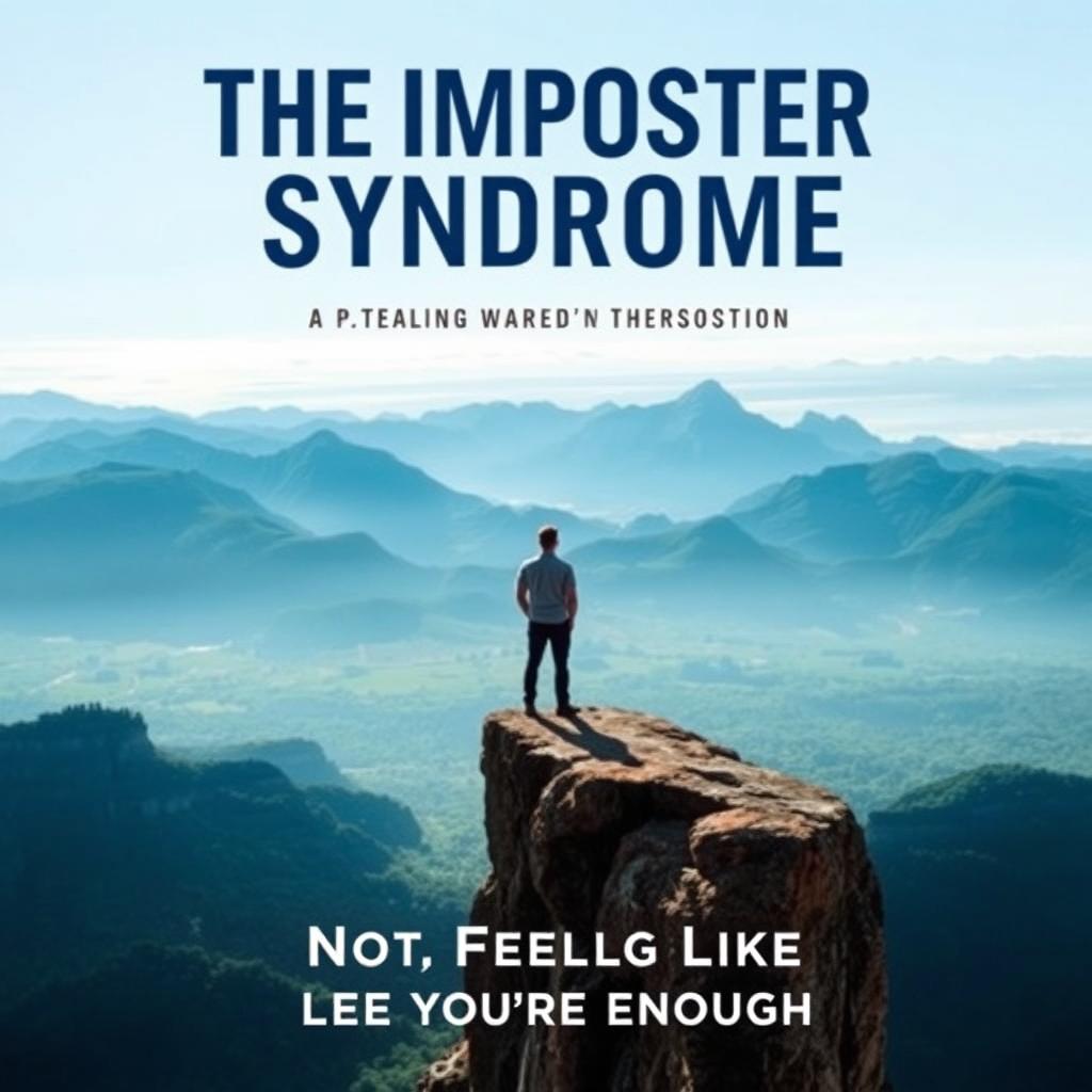 A captivating book cover design for 'The Imposter Syndrome: Not Feeling Like You're Enough'
