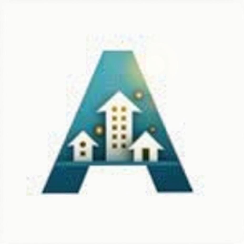A top quality icon representing property management software, designed in the shape of the letter 'A'