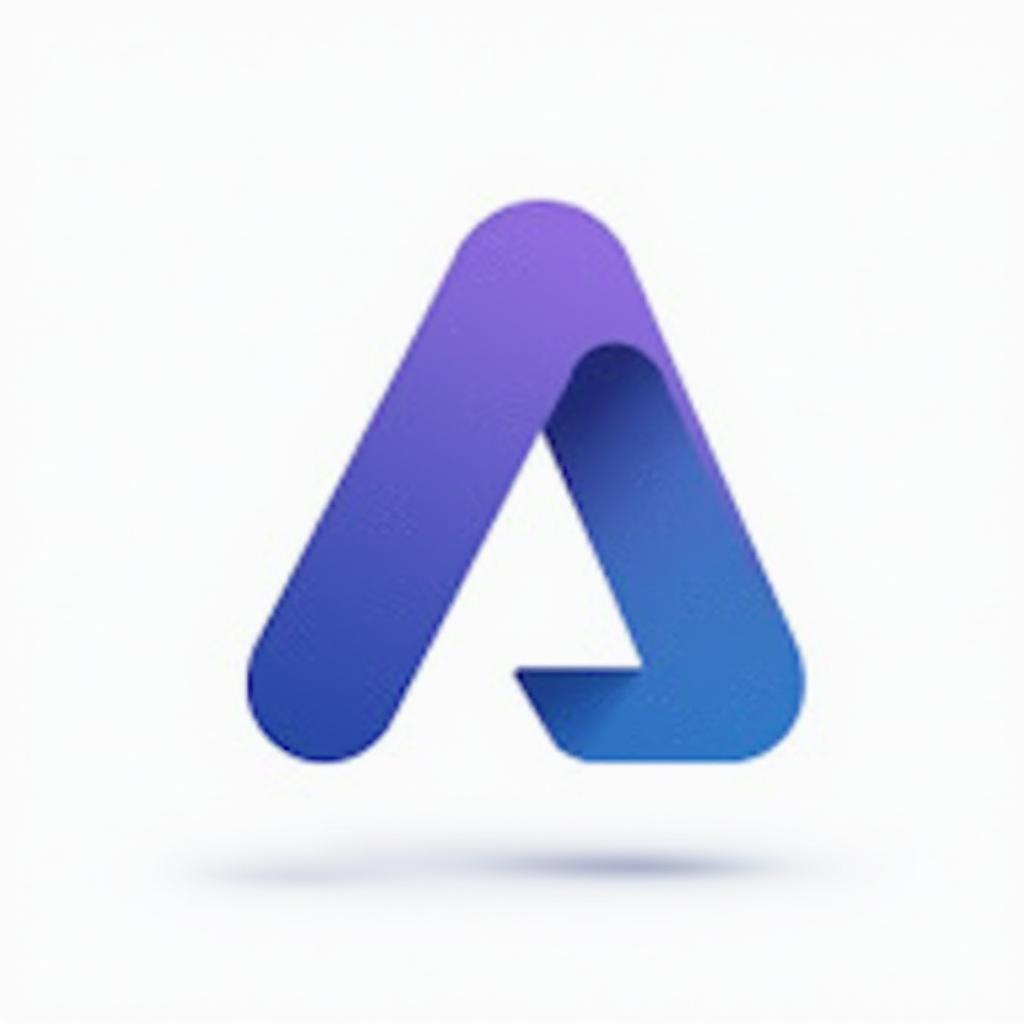 A sleek, modern icon representing property management software, designed in the shape of the letter 'A'