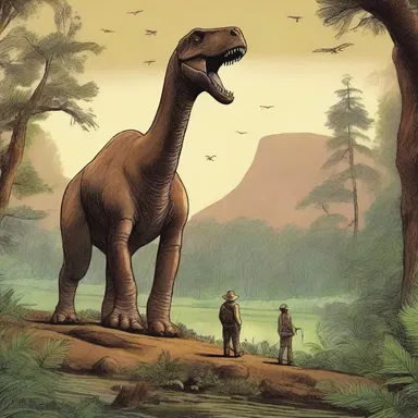The novel's protagonist embarks on a daring expedition to discover the hidden secrets of an Anatotitan and unravels a thrilling mystery along the way.