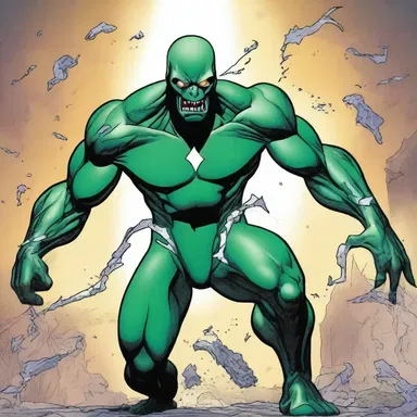 In the comic book series, the superhero gains incredible powers after coming into contact with the bone fragments of an Anatotitan, becoming unstoppable against evil forces.