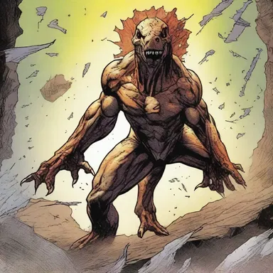 In the comic book series, the superhero gains incredible powers after coming into contact with the bone fragments of an Anatotitan, becoming unstoppable against evil forces.