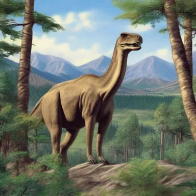 During the late Cretaceous period, an Anatotitan inhabited the lush landscapes of North America, leaving behind fossil evidence that provides valuable insights into the Earth's past.