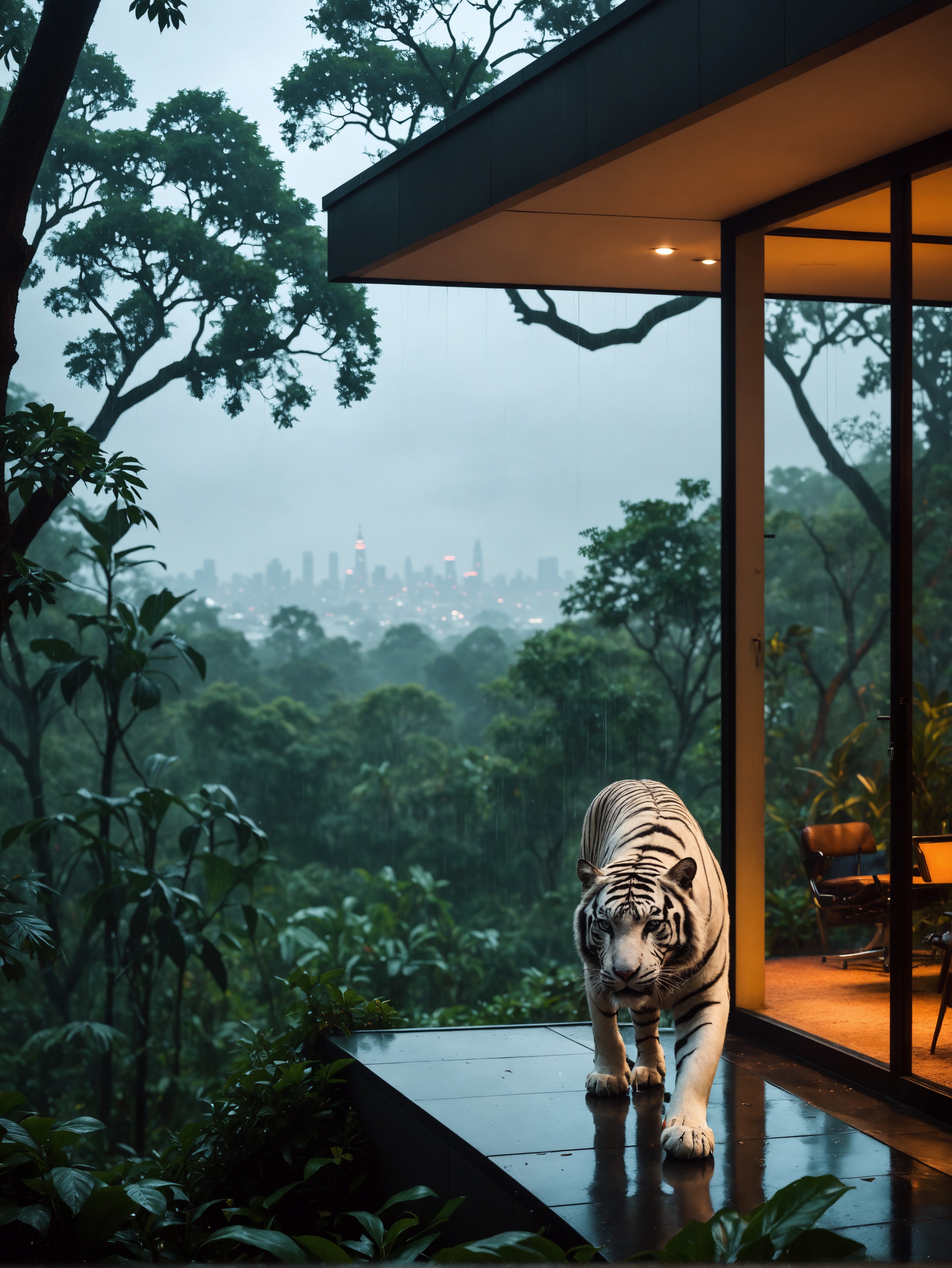 Urban Jungle: Bengal Tiger's Perspective