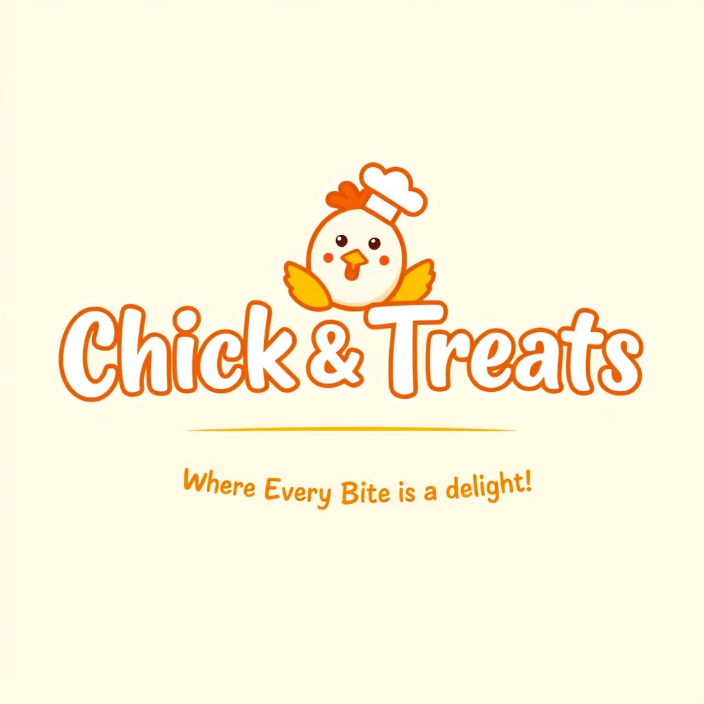 Logo design for a brand named 'Chick & Treats'