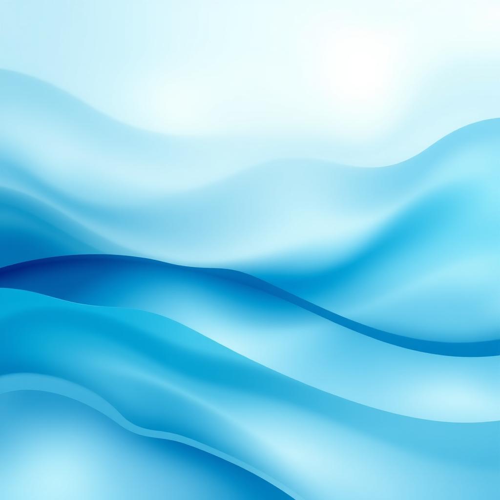 A stunning abstract background in shades of ocean blue, featuring soft, flowing waves and gradient transitions that evoke a calm sea atmosphere