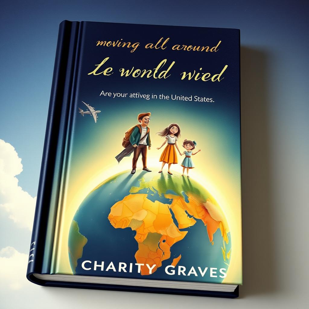 A captivating book cover design that embodies the themes of drama and migration
