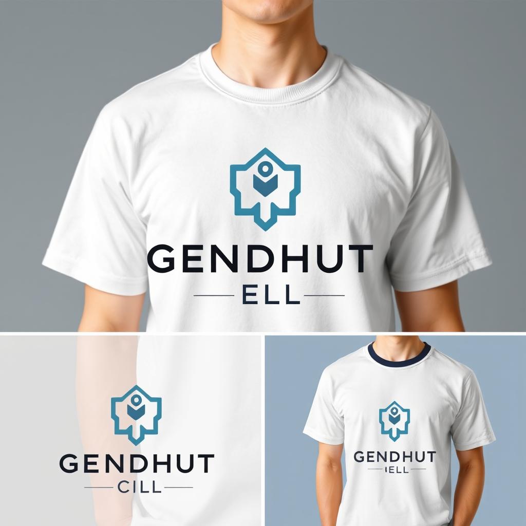 A beautiful and elegant logo design for 'GENDHUT CELL', featuring harmonious colors and sleek typography