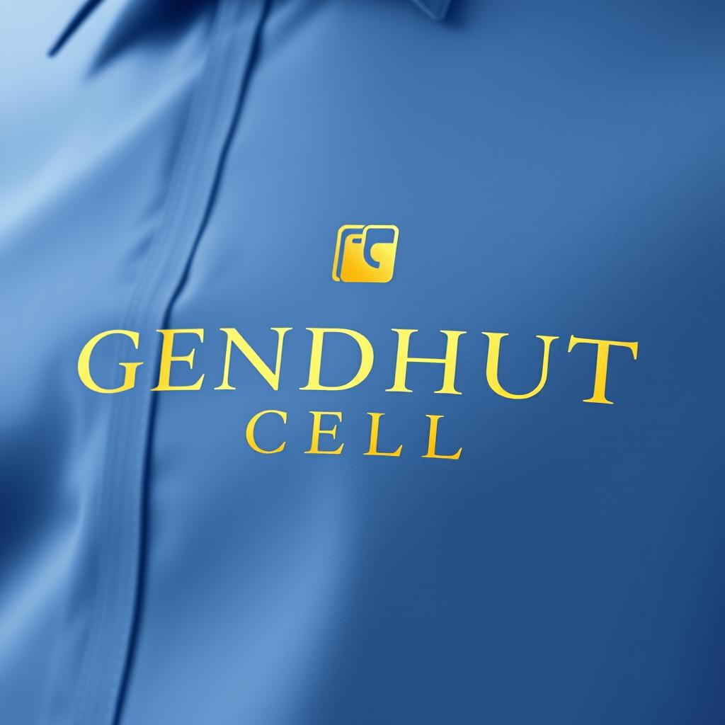 A beautiful and elegant logo design for 'GENDHUT CELL', featuring stylish typography that emphasizes sophistication