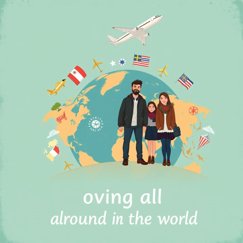 An engaging book cover design for a drama and migration narrative