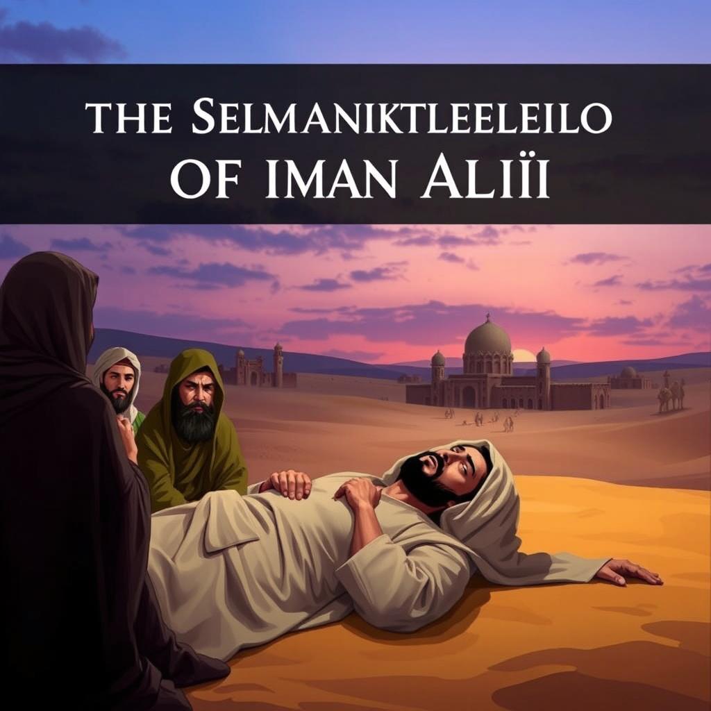 A poignant depiction of the historical moment marking the martyrdom of Imam Ali