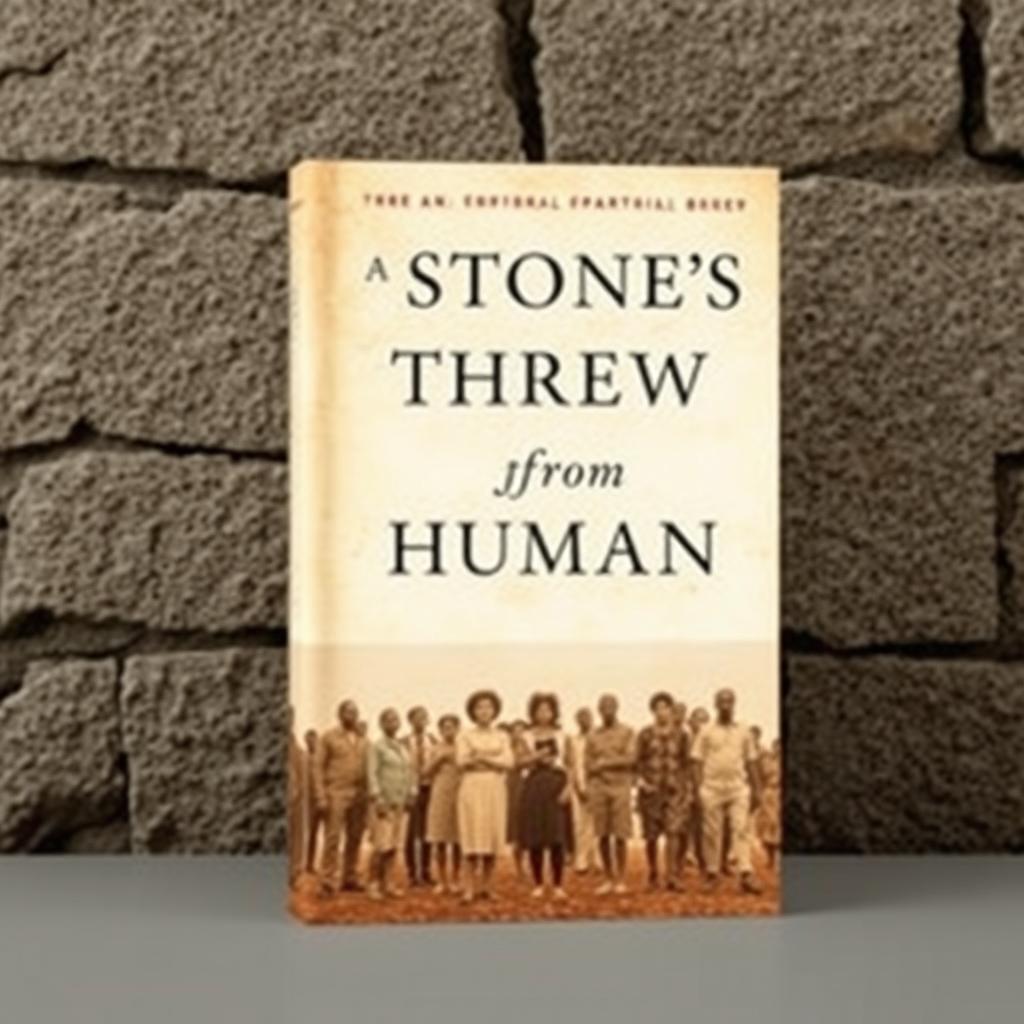 A captivating book cover design featuring a modern aesthetic infused with historical elements, representing the serious theme of apartheid