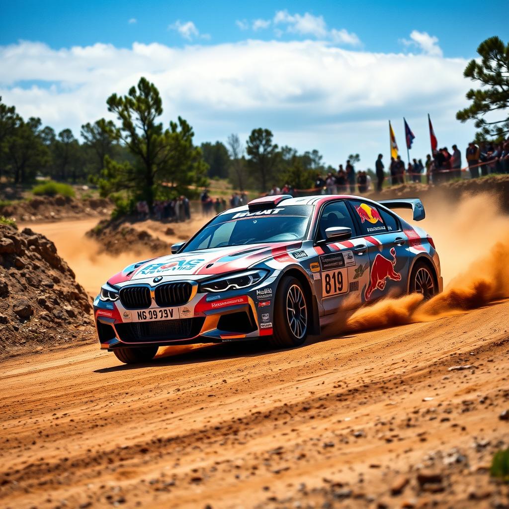 Experience the Thrill: BMW 130i Rally Action Scene