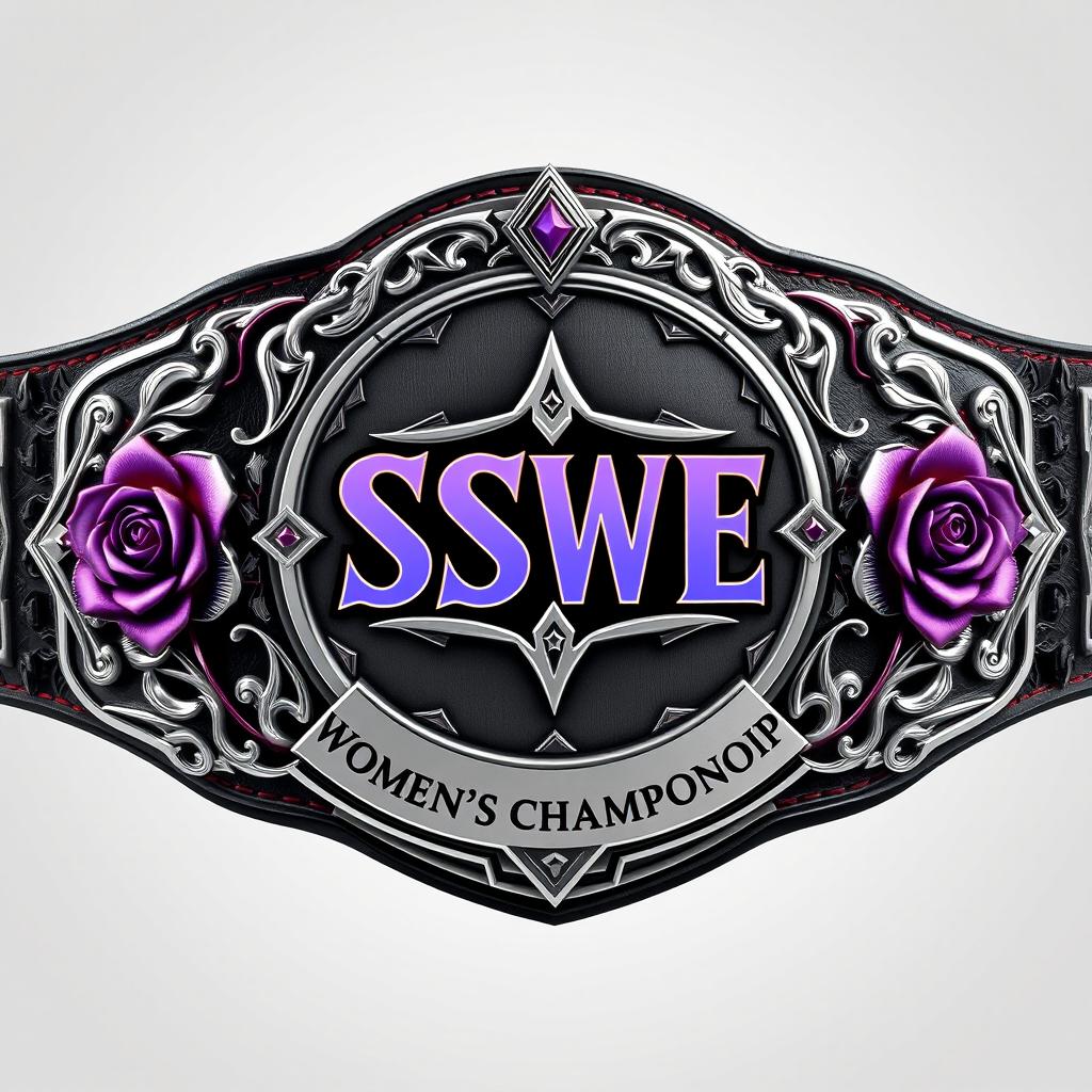 An exquisite championship belt design showcasing power, prestige, and elegance