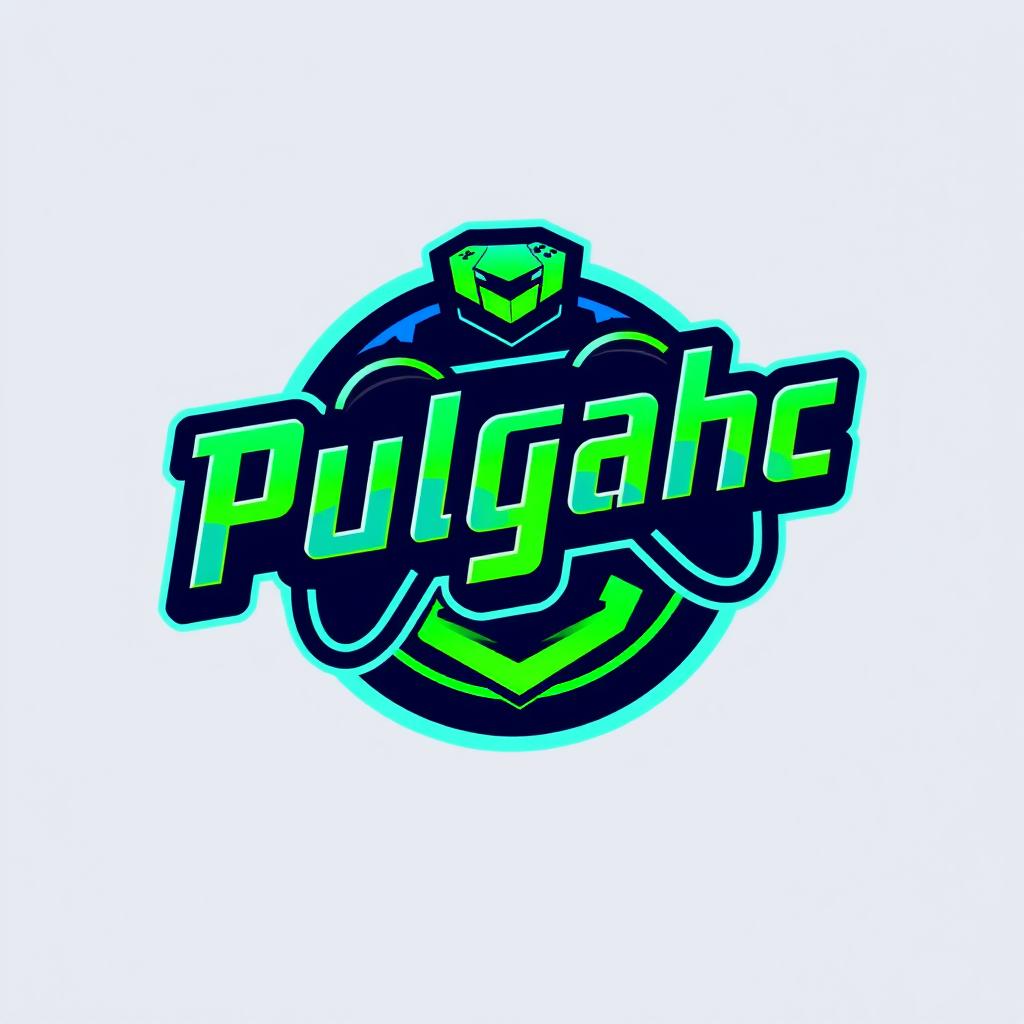 A bold and dynamic logo design for a gamer brand named 'Pulgahc'